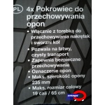 Pokrowce na opony, komplet 4szt. GOODYEAR